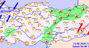 Yurtta bugün hava nasıl olacak? (15 Ağustos 2026 Cumartesi)