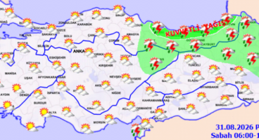 Yazın son hava raporu… Karadeniz'e kuvvetli yağış uyarısı!