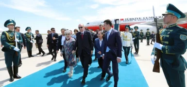 Erdoğan, Türk Devletleri Teşkilatı Gayriresmi Zirvesi İçin Türkistan’da