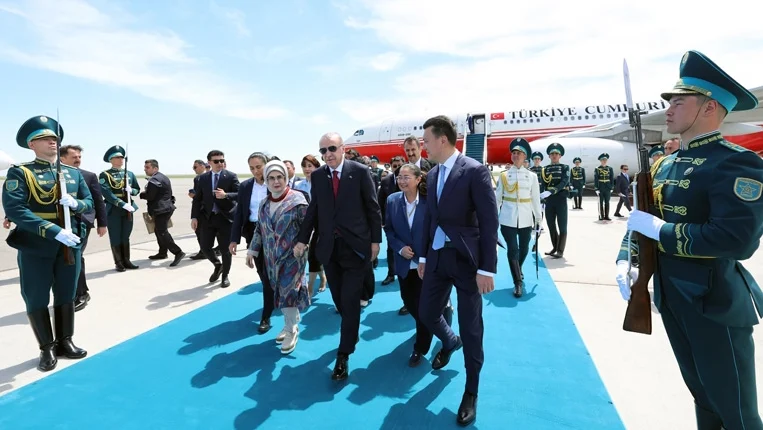 Erdoğan, Türk Devletleri Teşkilatı Gayriresmi Zirvesi İçin Türkistan’da