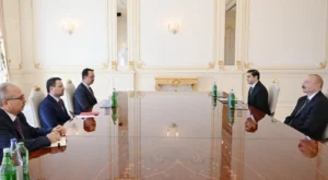 Bakan Gürlek, Azerbaycan’da Aliyev ile Görüştü