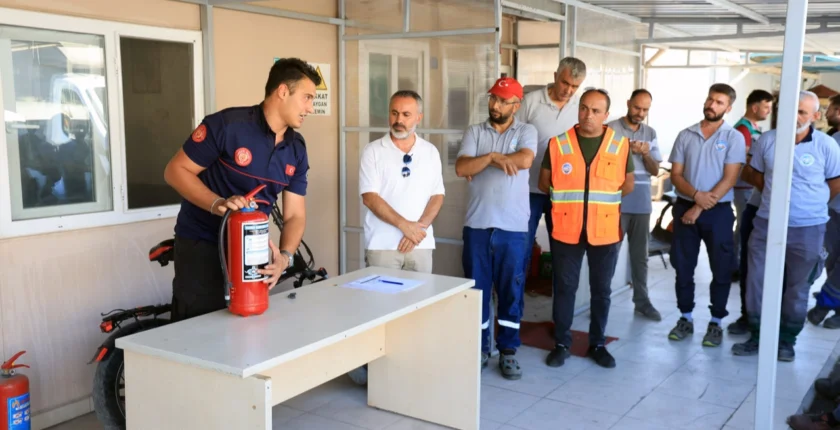 Talas Belediyesi Personeline Yangın Eğitimi