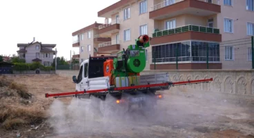 Karatay’da Haşereyle Mücadelede Hava Desteği