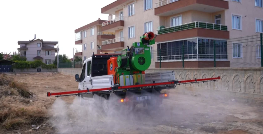 Karatay’da Haşereyle Mücadelede Hava Desteği