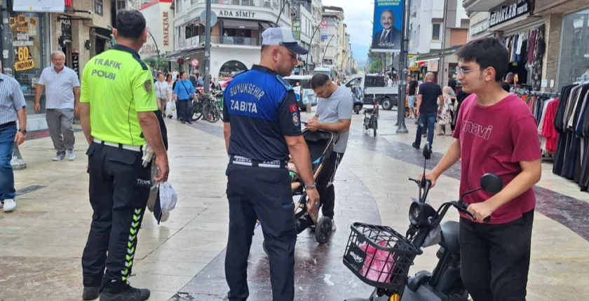 Ordu’da Yaya Alanlarında Motosiklet Denetimi