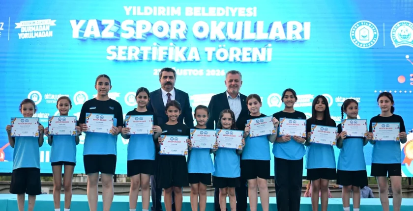 Yıldırım’da Yaz Spor Okulları Sertifika Töreniyle Tamamlandı