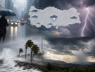 Meteoroloji’den Sağanak ve Kuvvetli Rüzgâr Uyarısı
