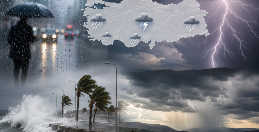 Meteoroloji’den Sağanak ve Kuvvetli Rüzgâr Uyarısı