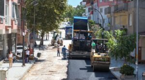 Soma Turgutalp Mahallesi ilk kez sıcak asfaltla buluşuyor