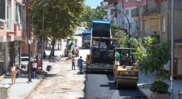 Soma Turgutalp Mahallesi ilk kez sıcak asfaltla buluşuyor