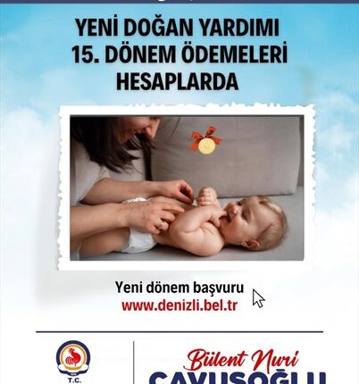Denizli Büyükşehir’in yeni doğan desteği sürüyor