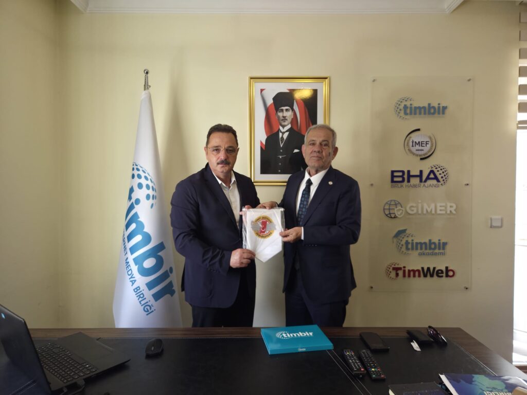 TİMBİR Genel Başkanı Basa’ya Türkiye Gazeteciler Federasyonu Genel Başkanı Karaca'dan ziyaret
