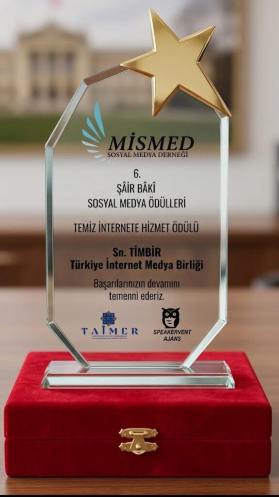 TİMBİR’e “Temiz İnternete Hizmet Ödülü”: Şâir Bâkî Sosyal Medya Ödülleri’nde anlamlı buluşma