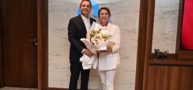Ahmet Akın’dan Sevinç Baykan Özden’e tebrik