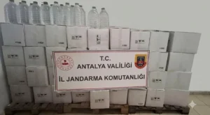 Antalya’da sahte içki şebekesine operasyon