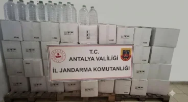 Antalya’da sahte içki şebekesine operasyon