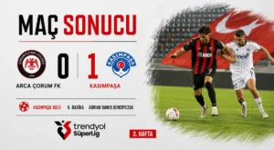 ARCA Çorum FK 0 Kasımpaşa 1 Çorum