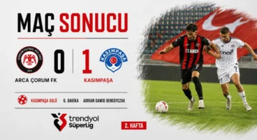 ARCA Çorum FK 0 Kasımpaşa 1 Çorum