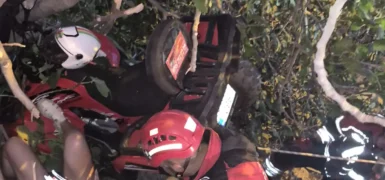 Balıkesir Ayvalık’ta ATV şarampole uçtu: 2 yaralı