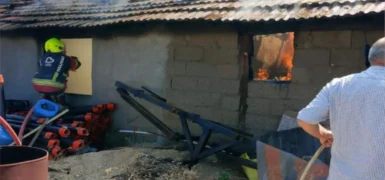 Bandırma’da dam yangını: alevlerin yayılması önlendi