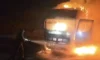 Belen’de seyir halindeki TIR’da yangın çıktı
