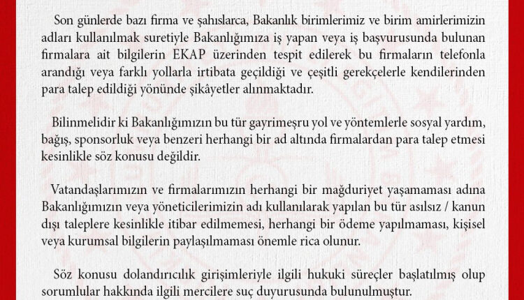 MEB'den 'para talebi' uyarısı! Dolandırıcılara dikkat!