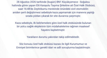 İETT otobüsü duvara çarptı! 2 ölü, 16 yaralı!