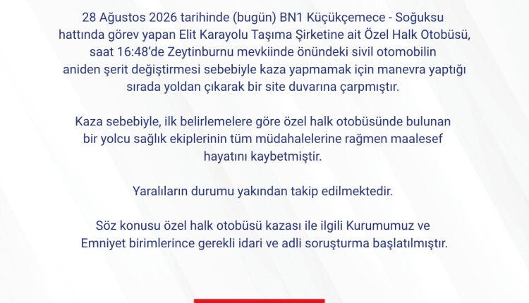 İETT otobüsü duvara çarptı! 2 ölü, 16 yaralı!