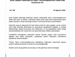 Dışişleri'nden İsrail’e sert tepki