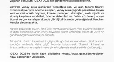 IGEXX 2026, Küresel e-ticaretin devlerini İstanbul’da buluşturacak