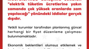 Elektrik zammı iddialarına yalanlama!