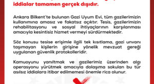 'Gazi Uyum Evi' iddialarına yalanlama