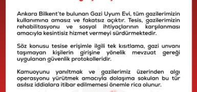 'Gazi Uyum Evi' iddialarına yalanlama