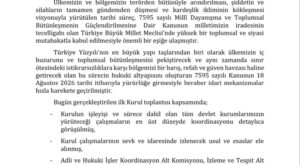 Milli Dayanışma ve Bütünleşme Koordinasyon Kurulu ilk toplantısını gerçekleştirdi