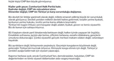 CHP’nin 81 il başkanından ortak mesaj: CHP buradadır
