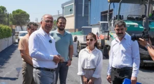 İzmir Gaziemir’de asfaltlama atağı