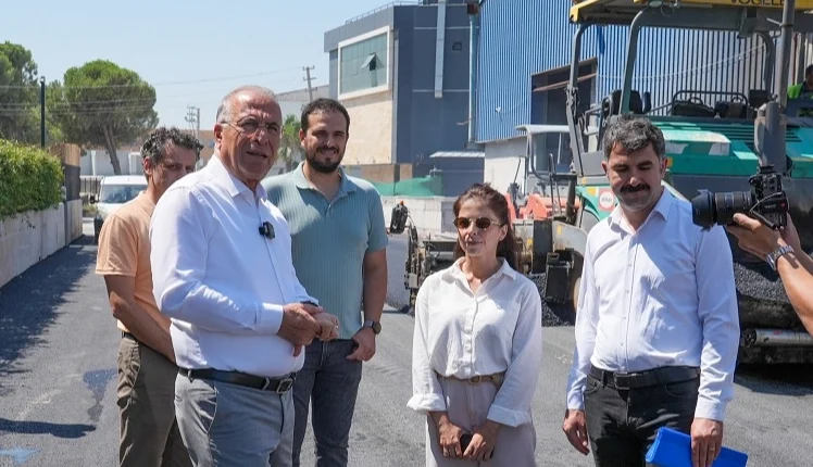 İzmir Gaziemir’de asfaltlama atağı