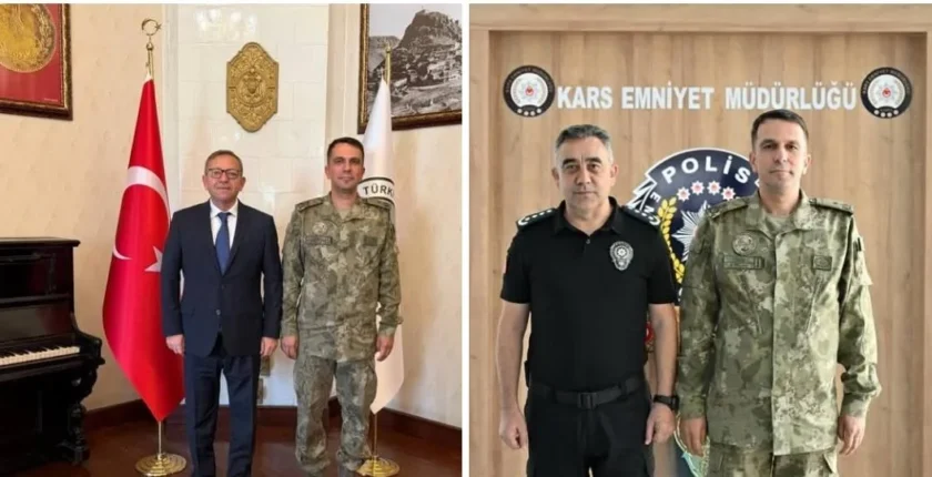 Kars Tugay Komutanı Tuğgeneral Nail Türe’den Kars’ta veda ziyaretleri