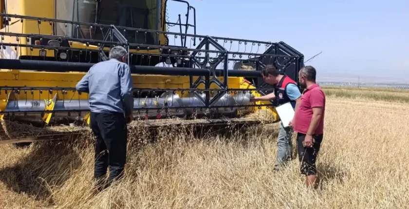 Kars’ta biçerdöver hasadı kontrolleri sürüyor