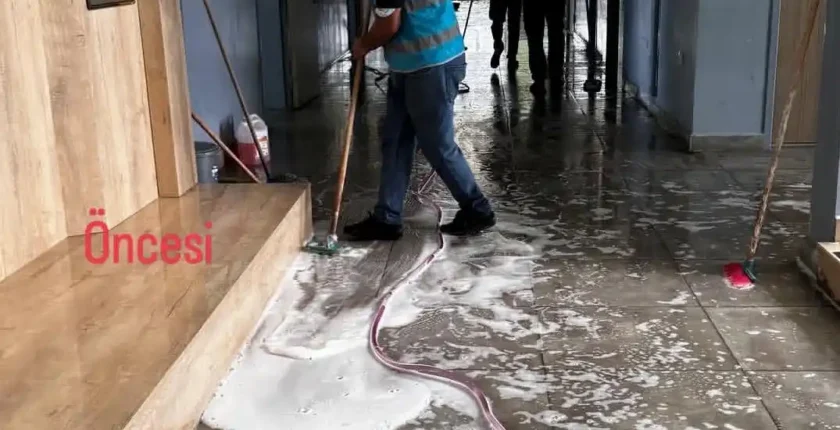 Kars’ta Necip Fazıl Kısakürek İlkokulu’nda Kapsamlı Temizlik Çalışması