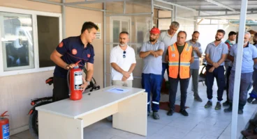 Kayseri Talas personeline yangın eğitimi