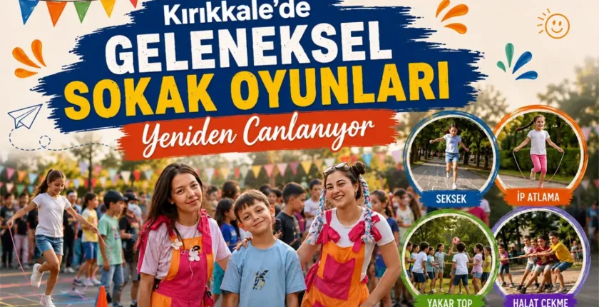 Kırıkkale’de geleneksel sokak oyunları yeniden canlanıyor