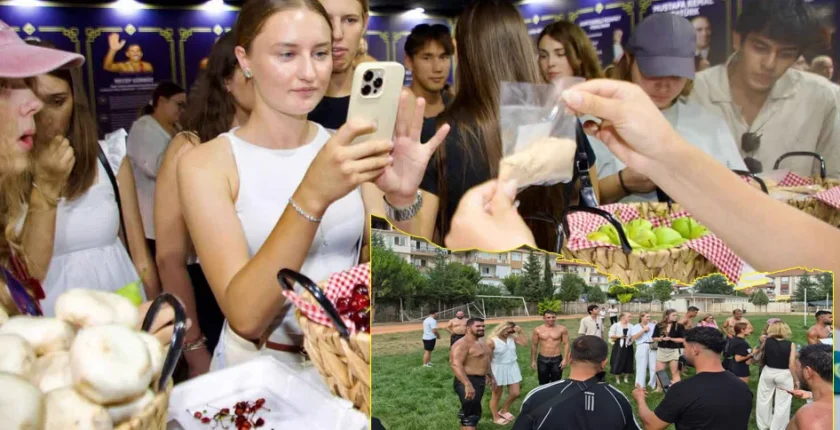 Korkuteli’de geleneksel güreş kültürü turistlerle buluştu