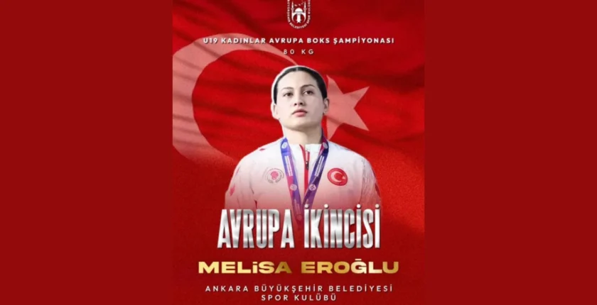 Melisa Eroğlu Avrupa ikincisi oldu
