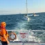 Moda açıklarında sürüklenen tekne kurtarıldı
