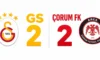 RAMS Park’ta Galatasaray 2 Arca Çorum FK 2