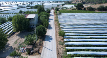 Manisa Sarıgöl’de hasat öncesi yollar yenileniyor