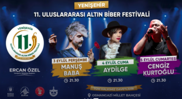 Yenişehir 11'inci Uluslararası Altın Biber Festivali'ne hazır