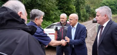 Selden zarar gören ilçelere destek