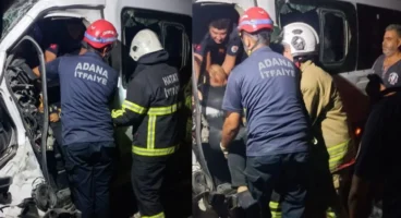 Servis minibüsü ile tır çarpıştı: 1 ölü 14 yaralı